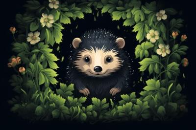 A Hedgehog Surrounded by Leaves – Free Stock Photo for Download