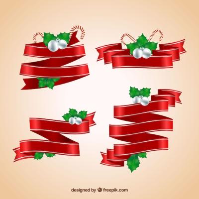 Christmas Ornamental Ribbons – Free Download, Download Free Stock Photo