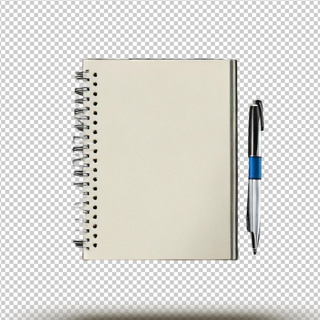 Notebook and Pen Isolated on Transparent Background – Free Download