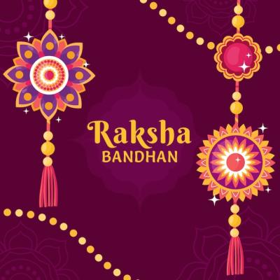 Flat Raksha Bandhan Illustration – Free Download