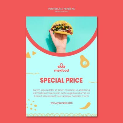 Mexican Food Flyer Design – Free to Download