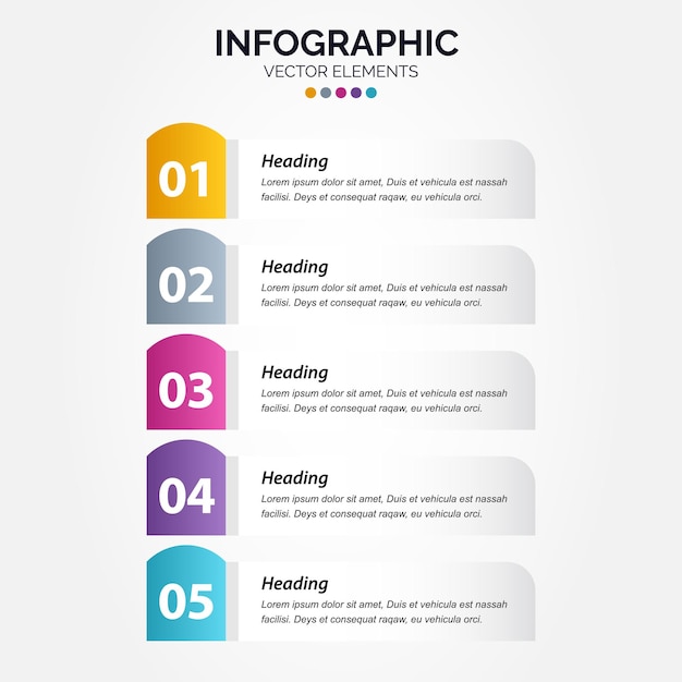 Vertical Infographic Timeline Options for Presentations Workflow Process Diagram – Download Free Stock Photo