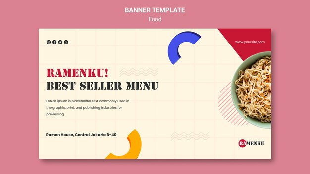 Food Banner Template – Free Download