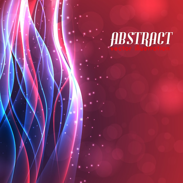 Shiny Energy Abstract Background with Curved Illuminated Lines – Free Download