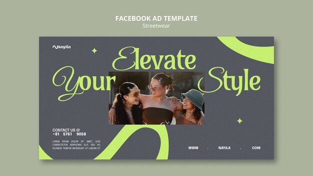 Streetwear Collection Facebook Template – Free Download