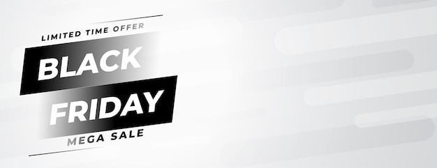 Attractive Black Friday Mega Sale Banner Design – Free Download