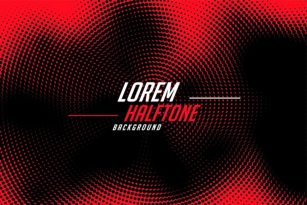 Abstract Halftone Dotted Texture Background in Red and Black Vector – Free to Download