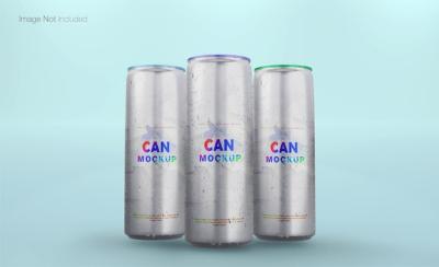 Realistic Can Mockup Design – Free Download for Your Projects