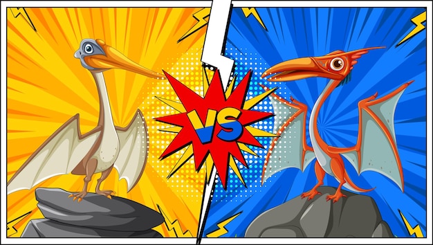 Dinosaur Showdown: Pterodactyls Battle – Free Download