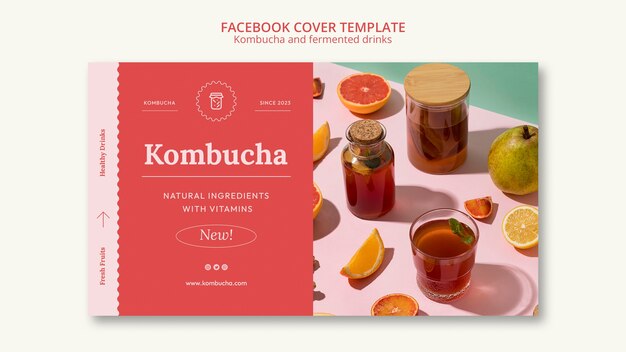 Kombucha Template Design – Free to Download