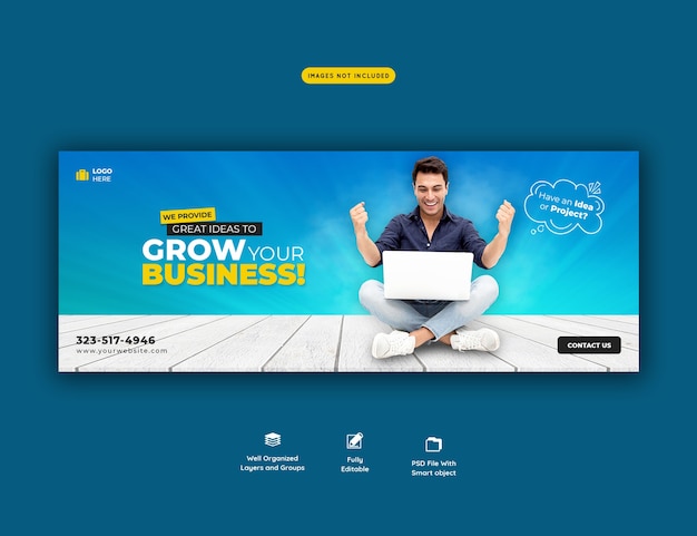 Corporate Facebook Cover Template for Business Promotion – Free Download