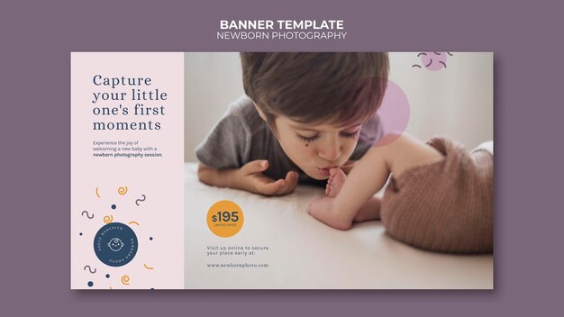 Newborn Photography Banner Template – Free Download