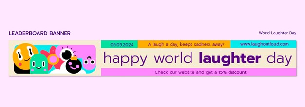 World Laughter Day Celebration Banner Template – Free to Download