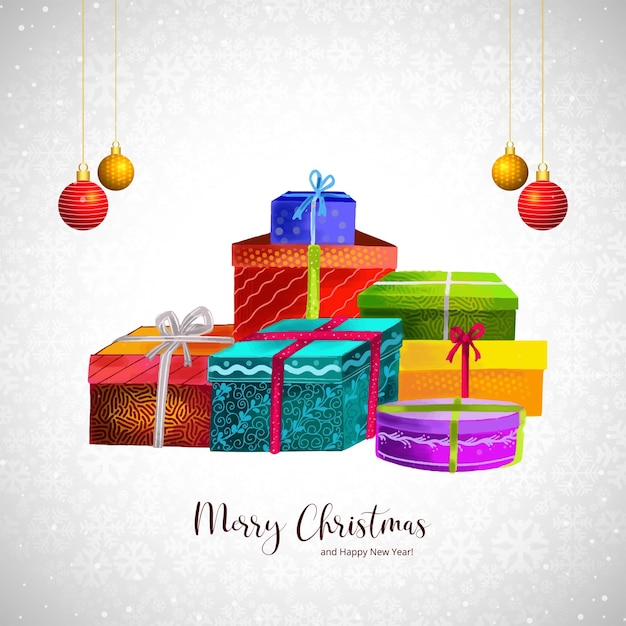 Christmas Gift Boxes Celebration Background – Free to Download