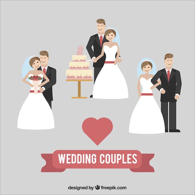 Happy Wedding Couples – Download Free Stock Photos