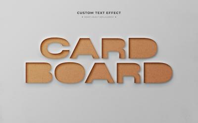 3D Text Effect in Cardboard Style – Download Free Stock Photo