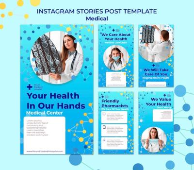 Medical Center Instagram Stories Collection – Free Download