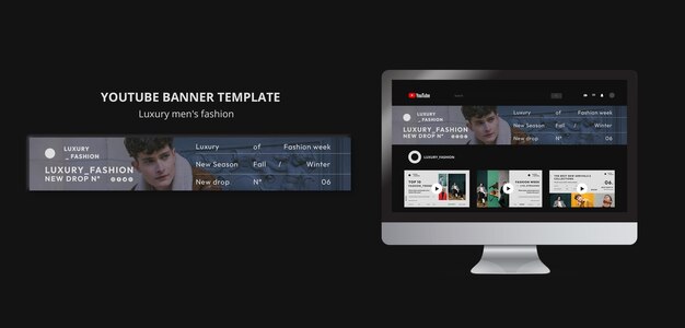 Luxury Men’s Fashion Template Design – Free Download