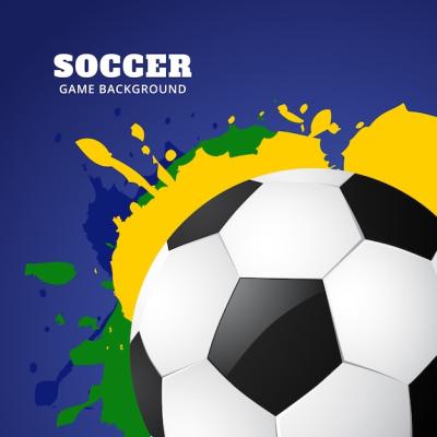 Modern Football Design in Colors of Brazil – Free to Download