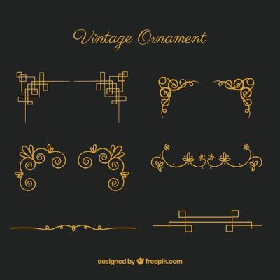 Vintage Style Ornaments Collection – Free Download