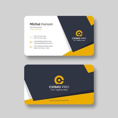 Clean Professional Business Card Template – Free Download