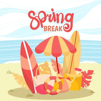 Beautiful Spring Break Concept – Free Download