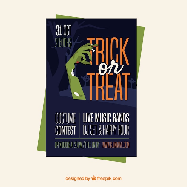 Spooky Halloween Party Poster – Free Download