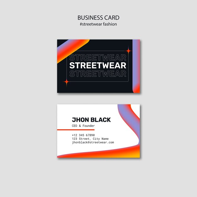 Streetwear Fashion Template Design for Free Download