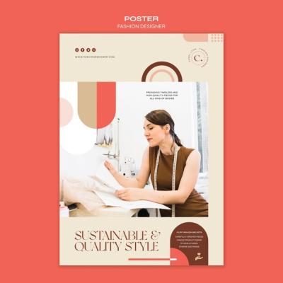 Fashion Designer Concept Poster Template – Free Download