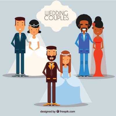 Wedding Couples in Various Styles – Free Download