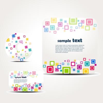 Colorful Squares Brochure Set – Free Download