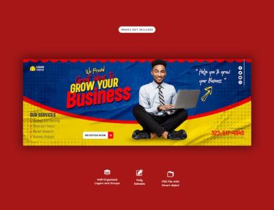 Corporate Facebook Cover Template for Digital Marketing Agency – Free Download