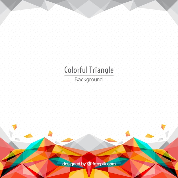 Colourful Triangle Background – Free to Download