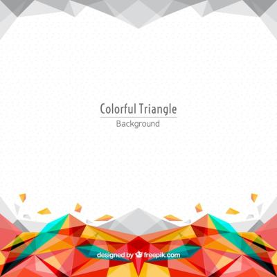 Colourful Triangle Background – Free to Download
