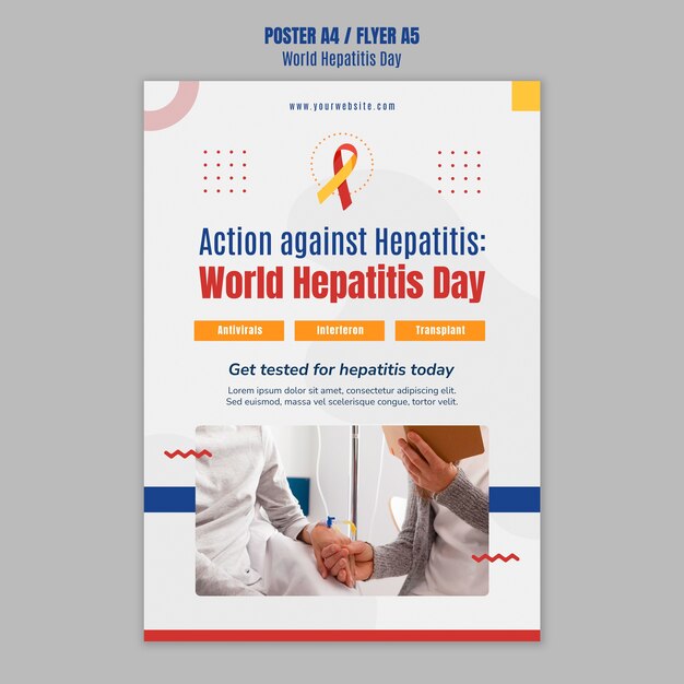 World Hepatitis Day Flyer Template – Free Download