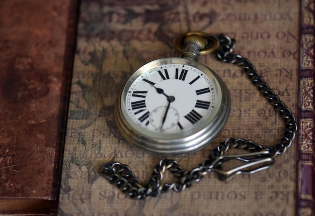 Close-up of Pocket Watch on Table – Free Stock Photo for Download