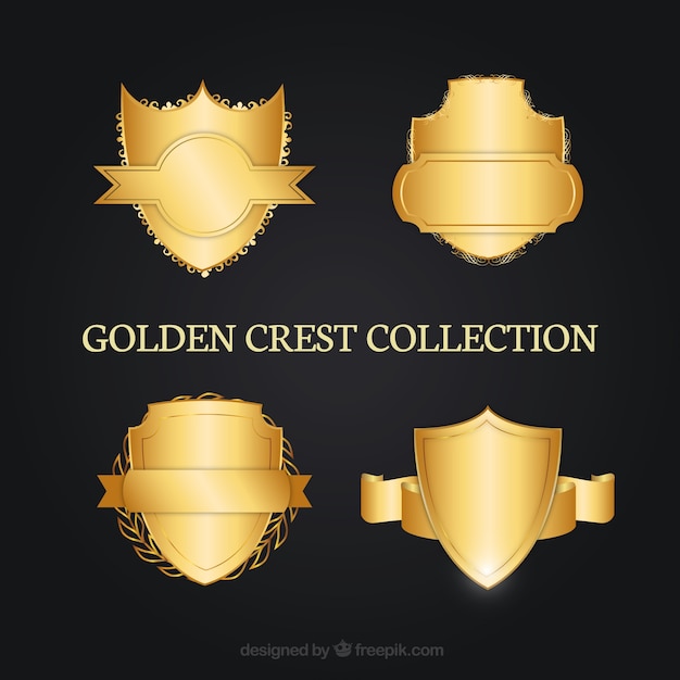 Decorative Golden Crests – Free to Download Stock Photo