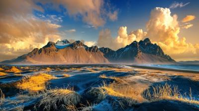 Vestrahorn Mountains in Stokksnes, Iceland – Download Free Stock Photo