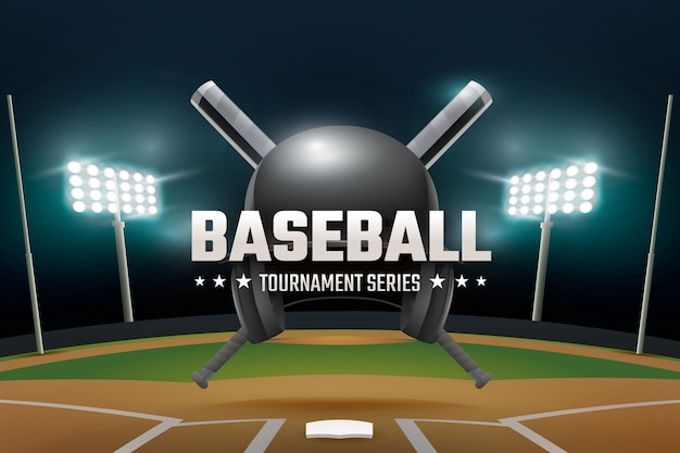 Realistic Baseball Background – Free Download Free Stock Photo