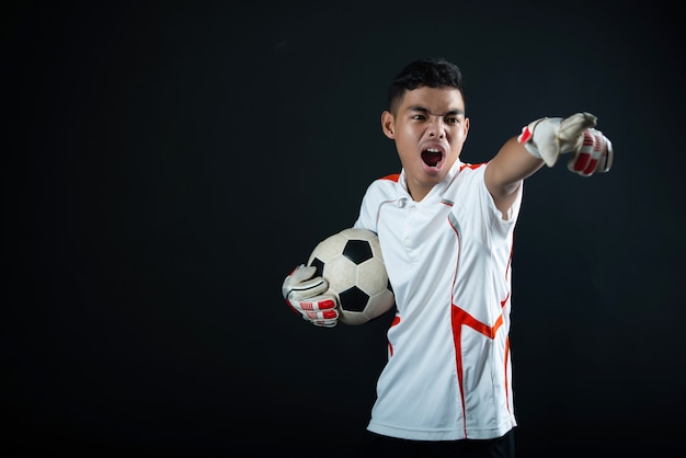 Young Soccer Goalkeeper Isolated – Free Stock Photo for Download