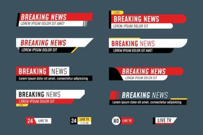 Breaking News Banners – Free Download, Download Free Stock Photo