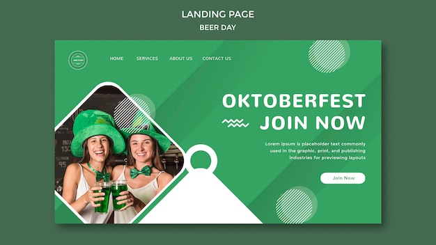 Beer Day Landing Page Concept – Free Download