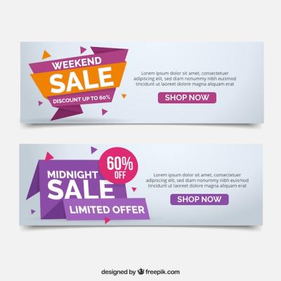 Flat Sale Banners – Free Stock Photos for Download