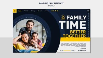 Family Time Landing Page Template – Free Stock Photo, Download for Free