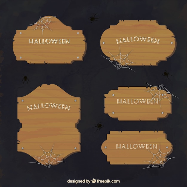 Halloween Wooden Labels – Free Stock Photos for Download