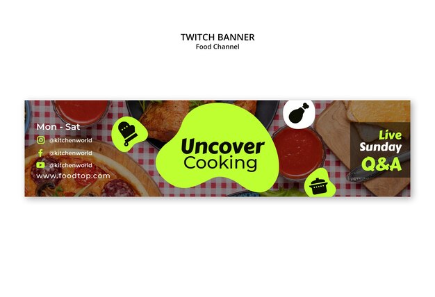 Food Channel Template Design – Free Download