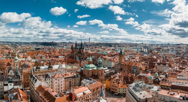 Scenic Spring Panoramic Aerial View of Old Town Pier Architecture – Free Download