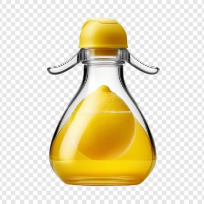 Lemon Juice Squeezer Bottle Isolated on Transparent Background – Free Download