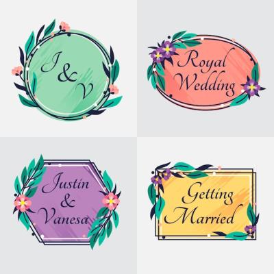 Elegant Style Wedding Monograms – Free Download, Free Stock Photo