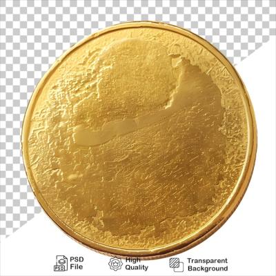 Minimalist Gold Coin Illustration for Financial Themes – Free Download